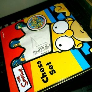 Simpson chess set game board 100% complete